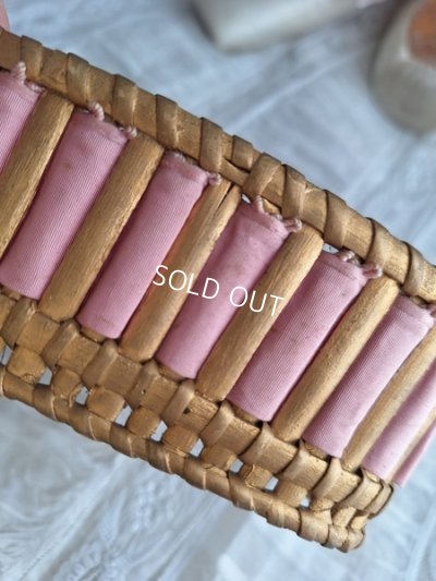 画像13: アンティークリボン装飾バスケット