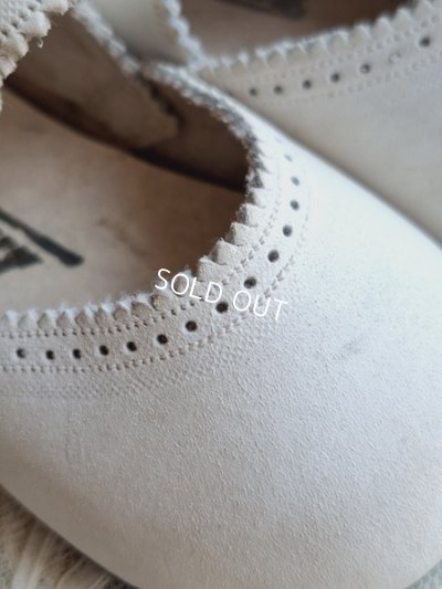 画像9: アンティーク白いベビーシューズ