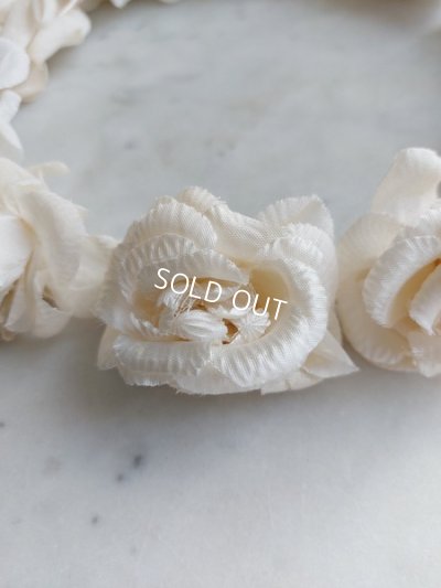 画像3: アンティーク布花冠　