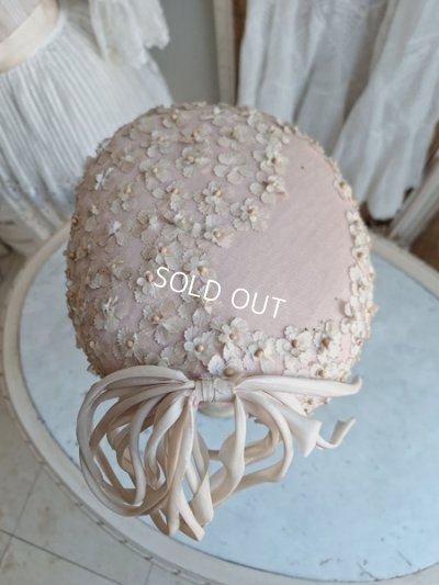 画像3: アンティーク布花ハット