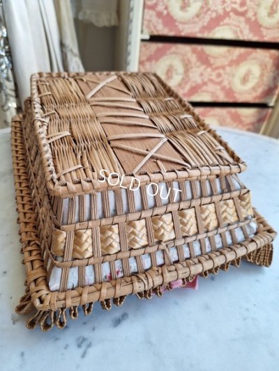 画像9: フレンチファブリック装飾バスケット