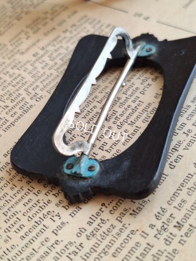 画像10: ナポレオン三世エボナイトバックル