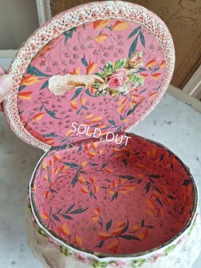 画像9: 花かご柄レース装飾ボックス