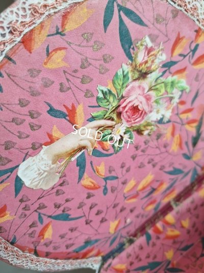 画像11: 花かご柄レース装飾ボックス