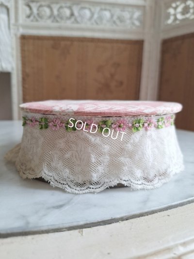 画像6: 花かご柄レース装飾ボックス