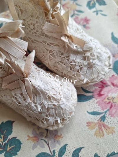 画像7: アンティークレースベビーシューズ