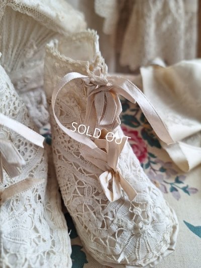 画像3: アンティークレースベビーシューズ