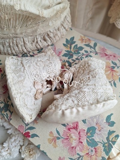 画像8: アンティークレースベビーシューズ