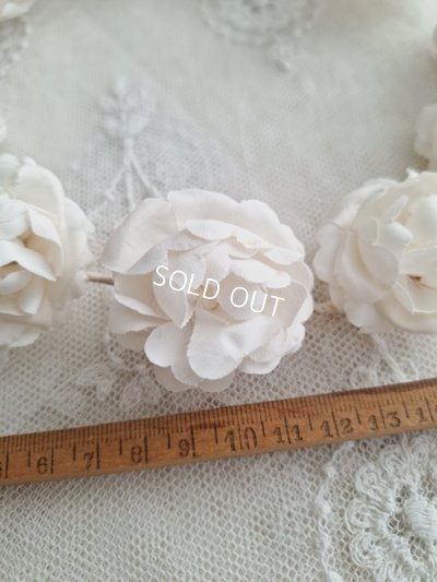 画像2: アンティーク布花冠