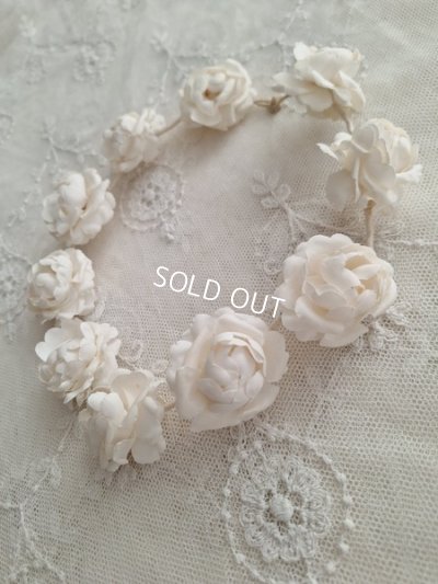 画像3: アンティーク布花冠