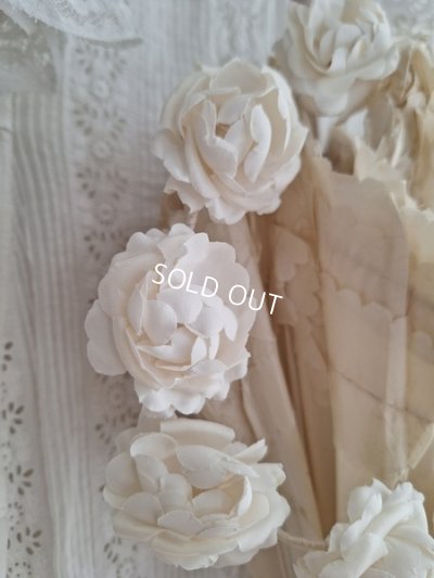 画像10: アンティーク布花冠