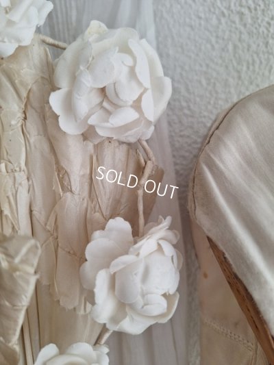 画像11: アンティーク布花冠