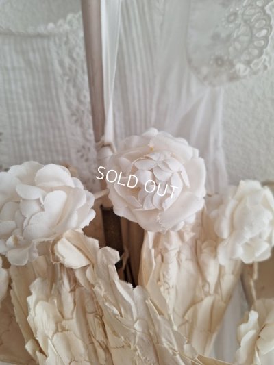 画像12: アンティーク布花冠