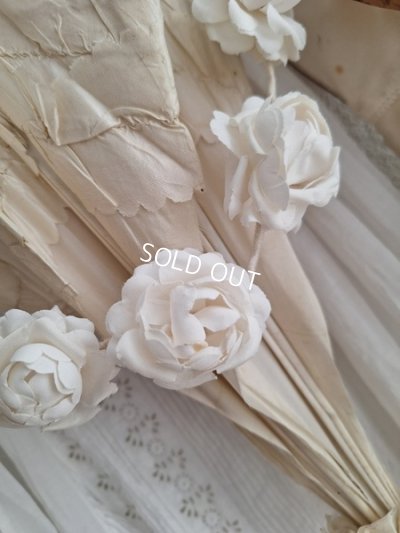 画像13: アンティーク布花冠