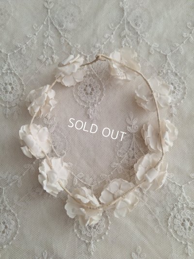 画像15: アンティーク布花冠