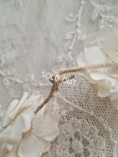 画像16: アンティーク布花冠