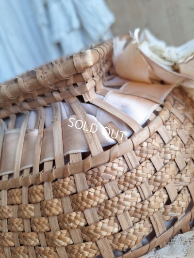 画像23: アンティークレース装飾バスケット