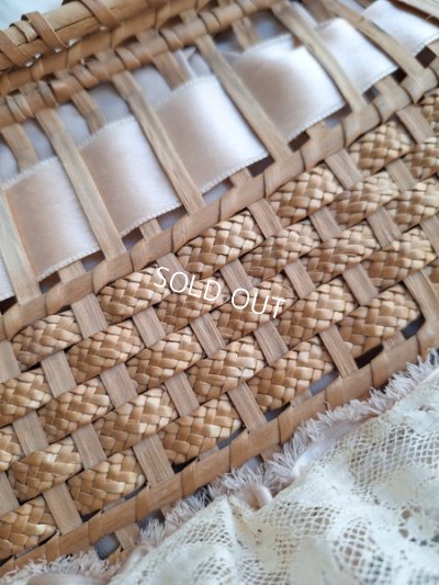 画像12: アンティークレース装飾バスケット