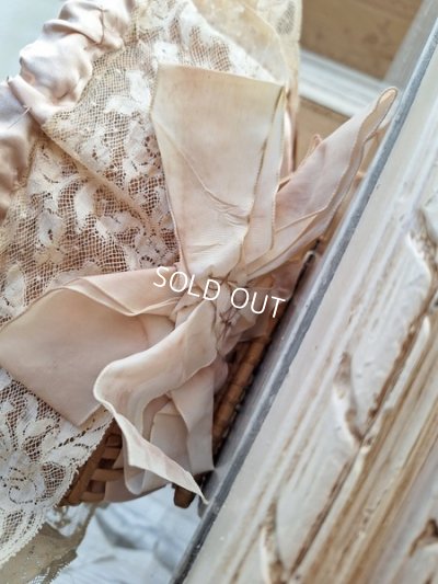 画像15: アンティークレース装飾バスケット