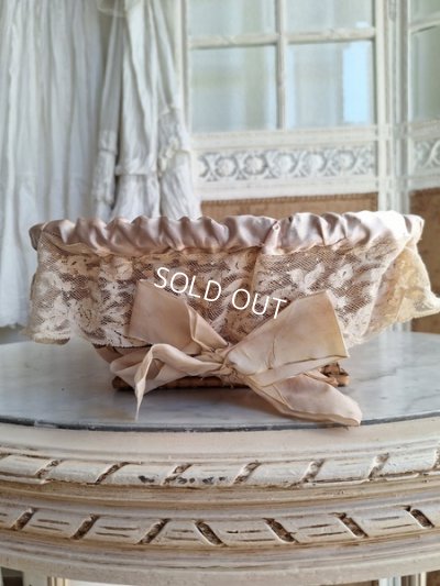 画像3: アンティークレース装飾バスケット