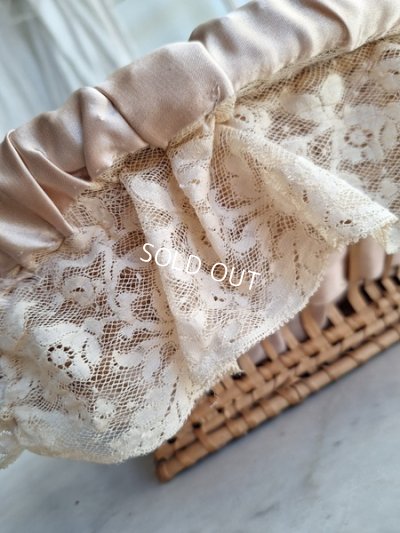 画像2: アンティークレース装飾バスケット