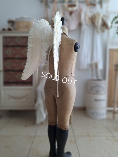 画像2: アンティークチャイルドエンジェルウィング