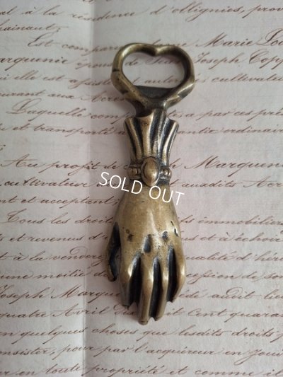 画像6: アンティークハンド形ボトルオープナー