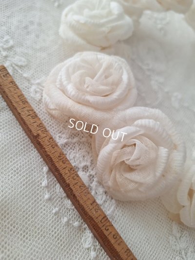 画像3: アンティーク布花冠