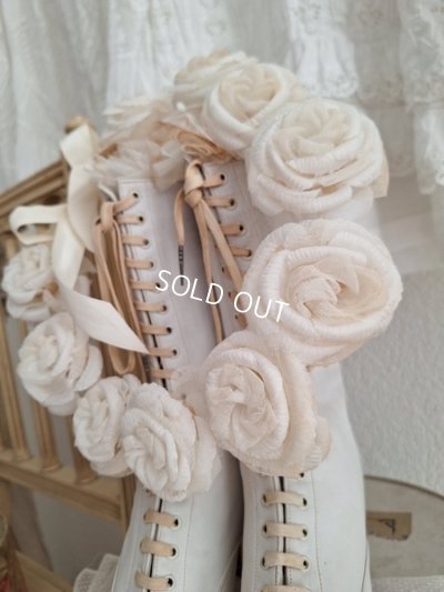 画像9: アンティーク布花冠