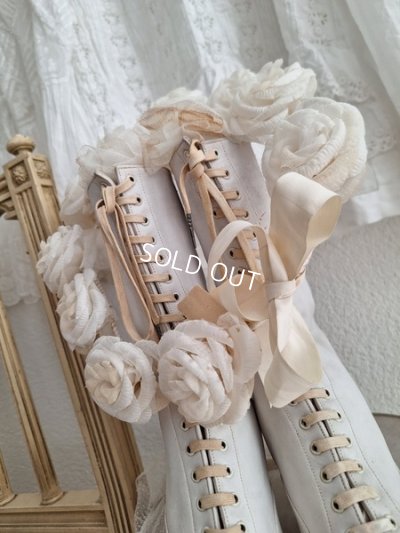 画像11: アンティーク布花冠