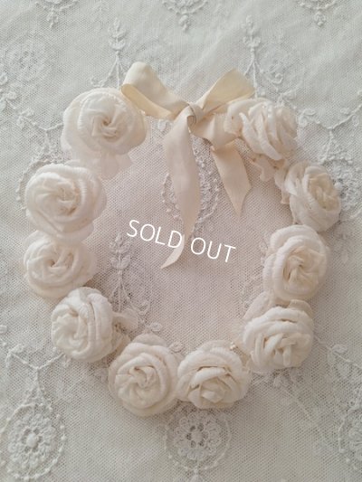 画像12: アンティーク布花冠