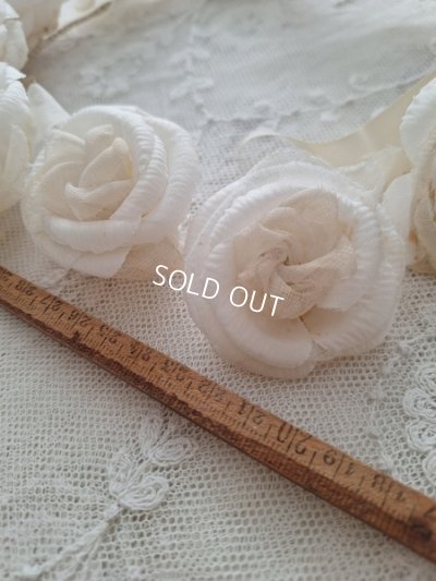 画像7: アンティーク布花冠