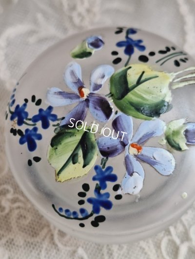 画像2: アンティークガラスパウダージャー