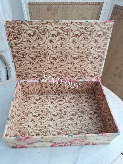 画像11: アンティークマーガレット柄カルトナージュボックス