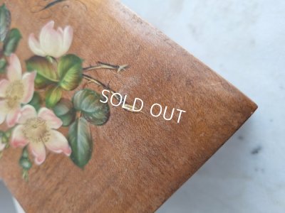 画像12: 野ばら柄ウッドボックス