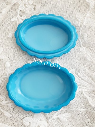 画像5: オパリンガラス小鳥柄ソープディッシュ