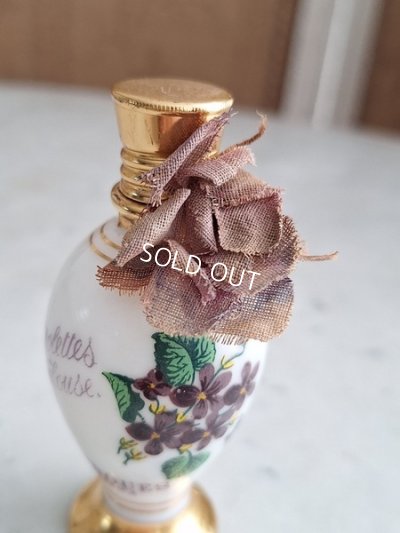 画像2: オパリンガラスBERDOUESすみれ香水瓶