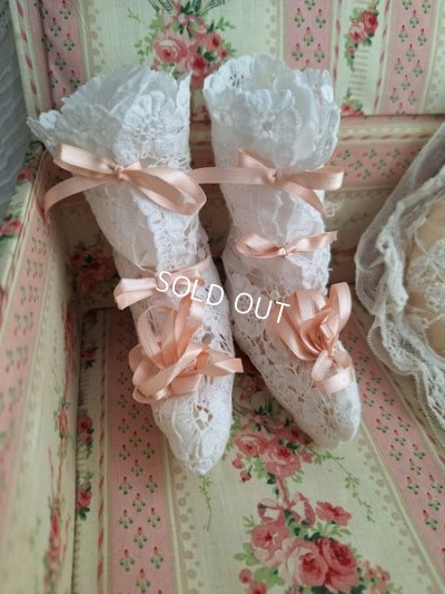 画像2: アンティークレースベビーシューズ