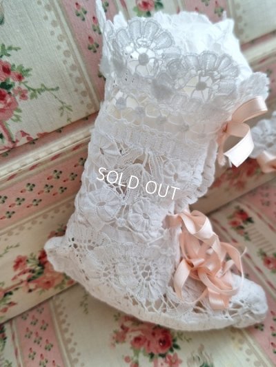 画像6: アンティークレースベビーシューズ