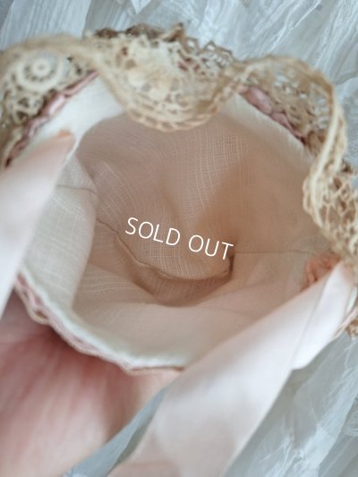 画像8: アンティークレースポーチ