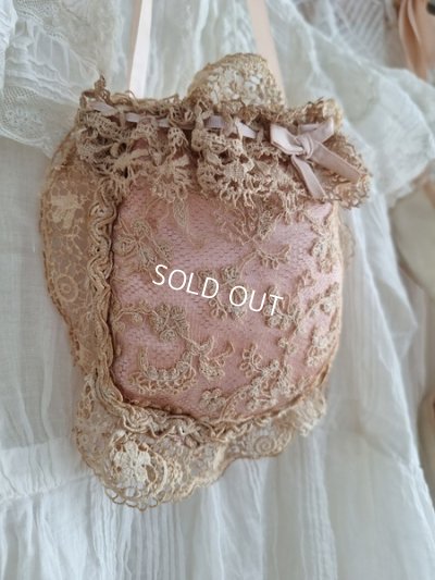 画像5: アンティークレースポーチ