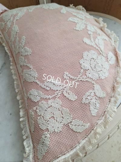 画像2: アンティークフィレレースクッション