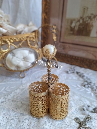 画像14: アンティークリップスティックスタンド