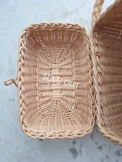 画像9: アンティーク小さなダブルハンドルバスケット