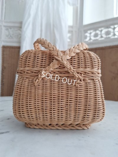 画像12: アンティーク小さなダブルハンドルバスケット