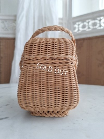 画像13: アンティーク小さなダブルハンドルバスケット