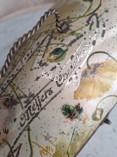 画像7: アネモネ柄ブリキバスケット