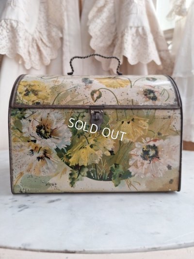 画像12: アネモネ柄ブリキバスケット