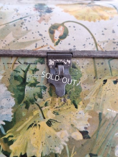 画像16: アネモネ柄ブリキバスケット