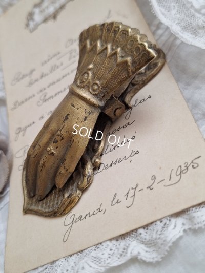 画像10: アンティークハンド形クリップ